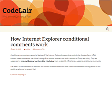 Tablet Screenshot of codelair.com